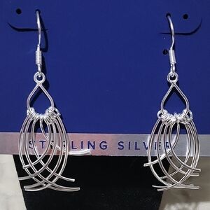 NWT .925 Elegant Silver Earrings